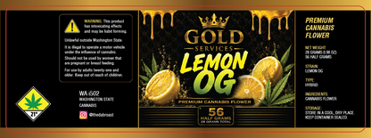 Gold Services 56 Half Gram Jar Wrap Label
