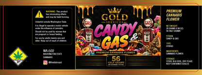 Gold Services 56 Half Gram Jar Wrap Label