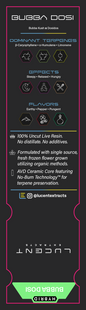 Lucent Live Resin 100% Uncut Vape Label
