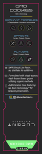 Lucent Live Resin 100% Uncut Vape Label