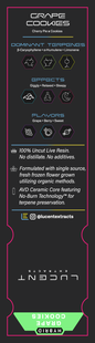 Lucent Live Resin 100% Uncut Vape Label