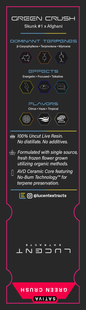 Lucent Live Resin 100% Uncut Vape Label