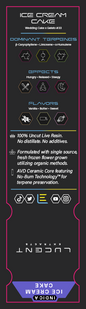 Lucent Live Resin 100% Uncut Vape Label