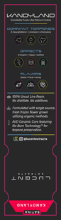 Lucent Live Resin 100% Uncut Vape Label