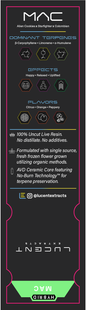 Lucent Live Resin 100% Uncut Vape Label