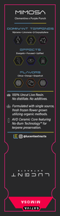 Lucent Live Resin 100% Uncut Vape Label