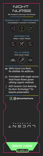 Lucent Live Resin 100% Uncut Vape Label