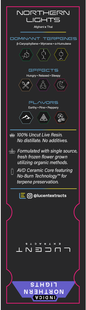 Lucent Live Resin 100% Uncut Vape Label