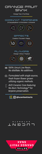 Lucent Live Resin 100% Uncut Vape Label