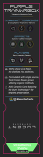 Lucent Live Resin 100% Uncut Vape Label