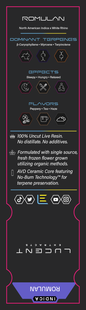 Lucent Live Resin 100% Uncut Vape Label