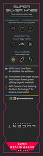 Lucent Live Resin 100% Uncut Vape Label
