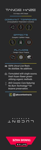Lucent Live Resin 100% Uncut Vape Label