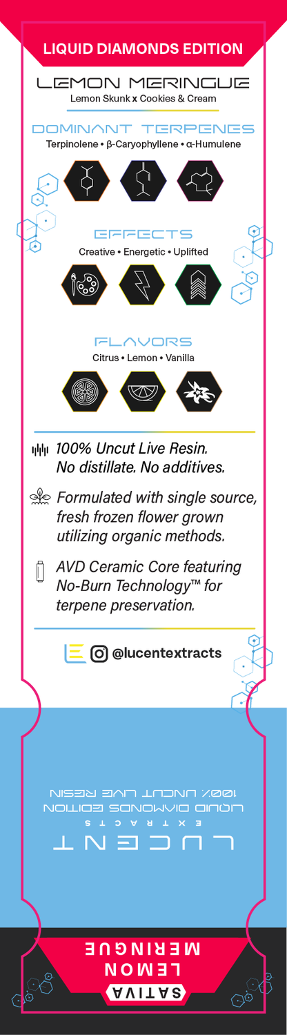 Lucent Live Resin Liquid Diamonds Vape Label
