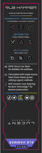 Lucent Live Resin 100% Uncut Vape Label