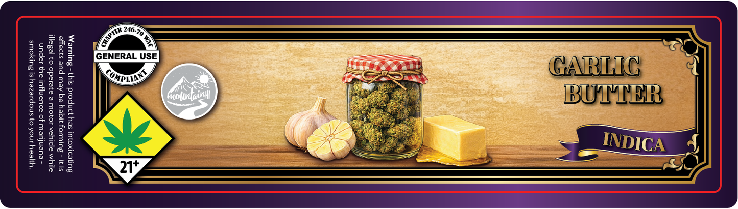 Mountain Hi 3.5G Strain Specific Labels