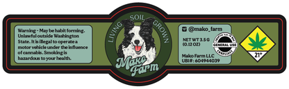 Mako Farm Jar Labels Small