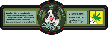 Mako Farms Jar Labels Large