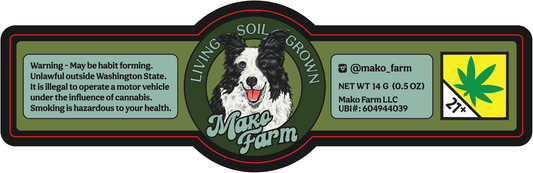 Mako Farms Jar Labels Large
