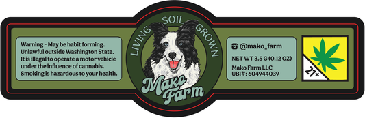Mako Farms Jar Labels Large