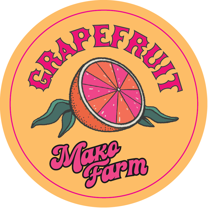 Mako Farms 2.4375" Round Stickers
