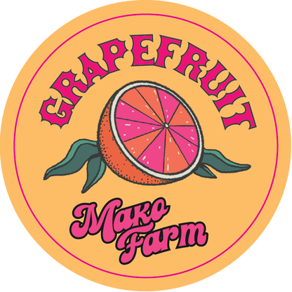 Mako Farms 2.4375" Round Stickers