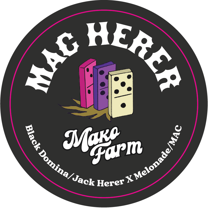 Mako Farms 2.4375" Round Stickers