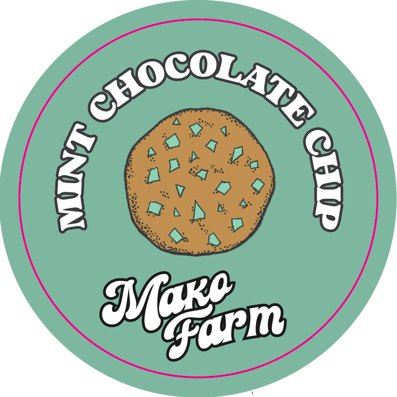Mako Farms 2.4375" Round Stickers