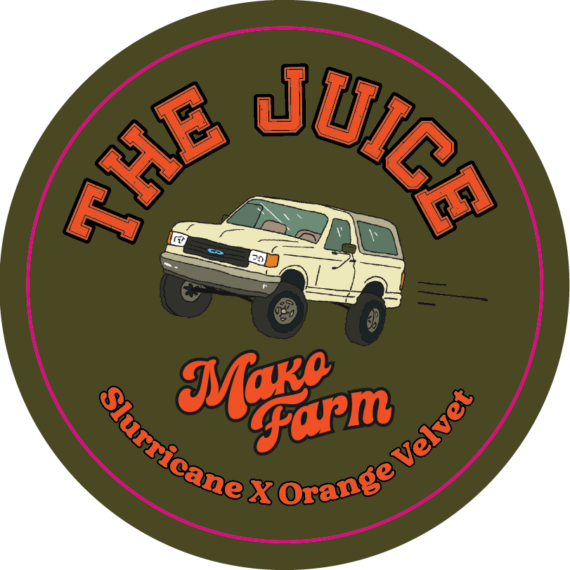 Mako Farms 2.4375" Round Stickers