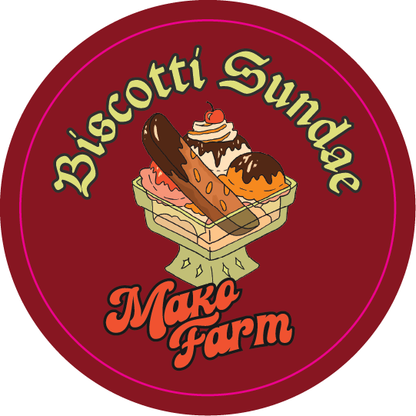 Mako Farms 2.4375" Round Stickers