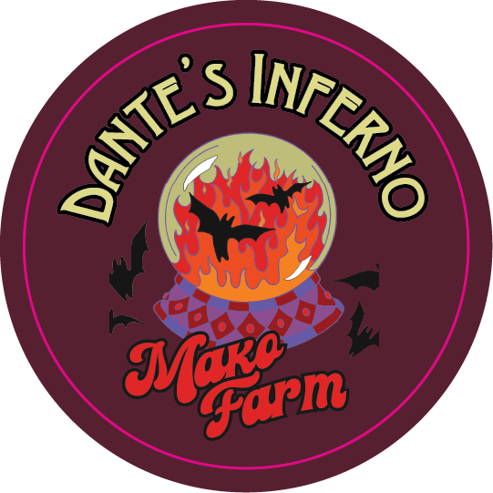 Mako Farms 2.4375" Round Stickers