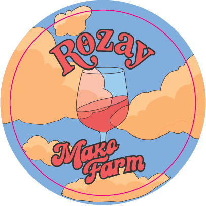 Mako Farms 2.4375" Round Stickers