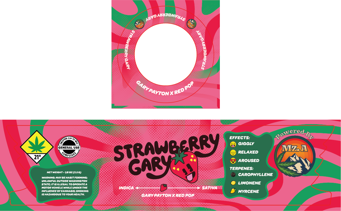 MZA Jar & Lid Label 3.5G