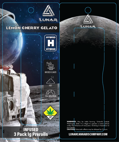 Lunar 3 Pack Preroll Perforated