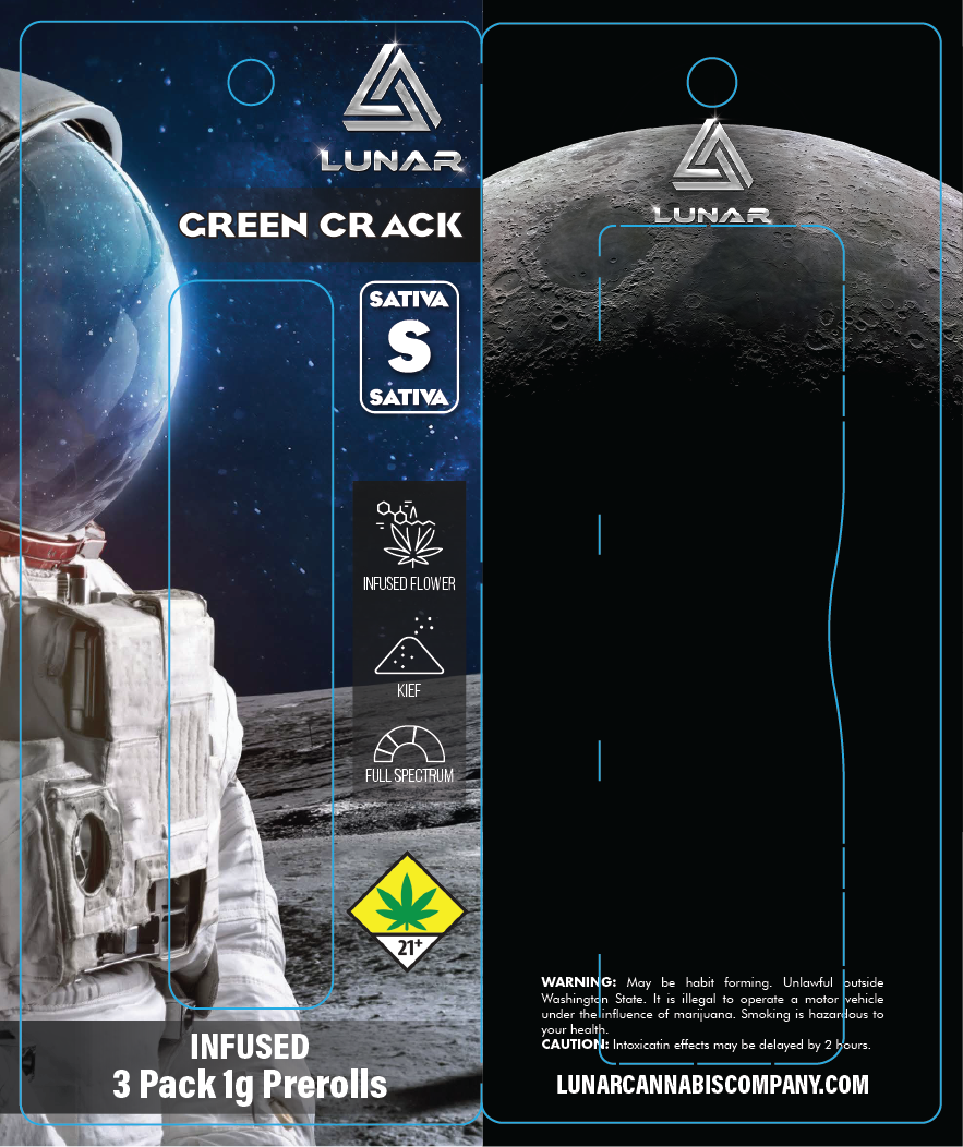 Lunar 3 Pack Preroll Perforated