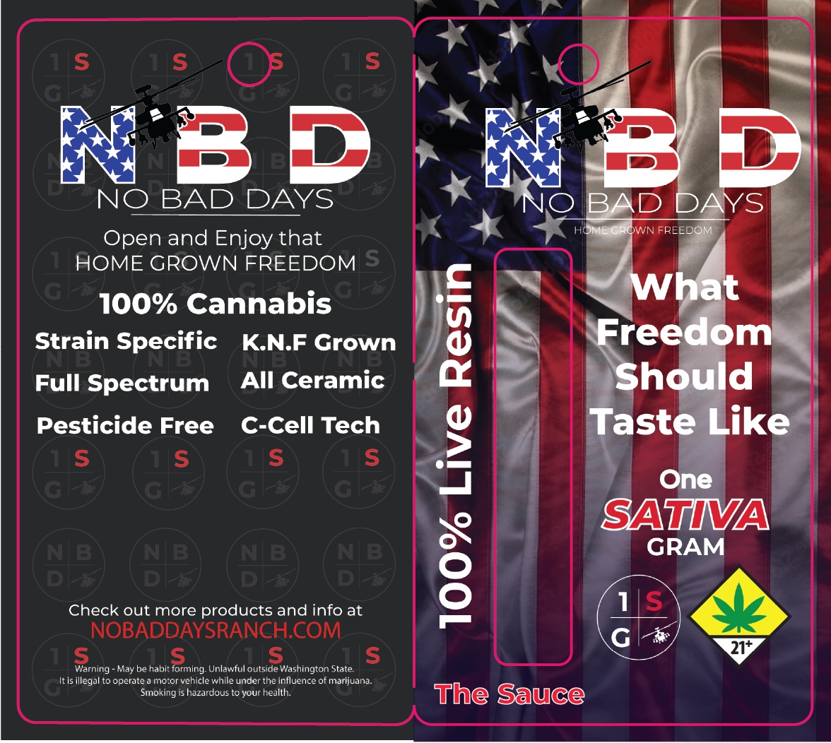 No Bad Days Live Resin Vape