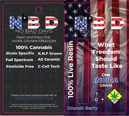 No Bad Days Live Resin Vape