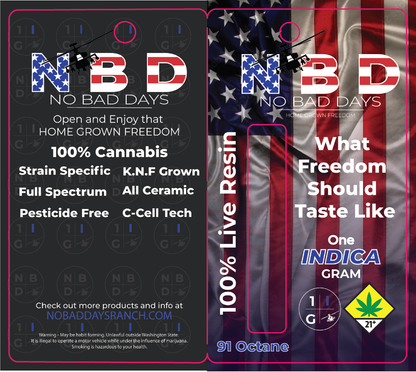 No Bad Days Live Resin Vape