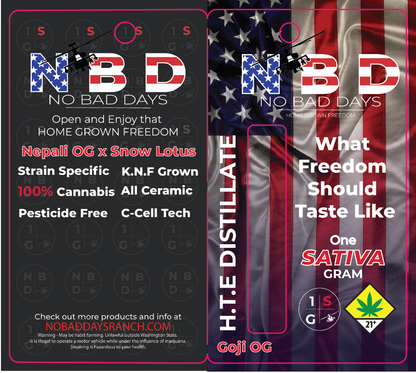 No Bad Days HTE Distillate Vape