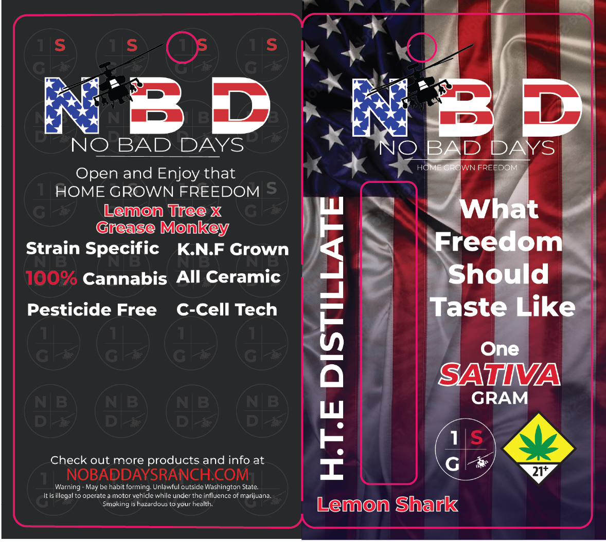 No Bad Days HTE Distillate Vape