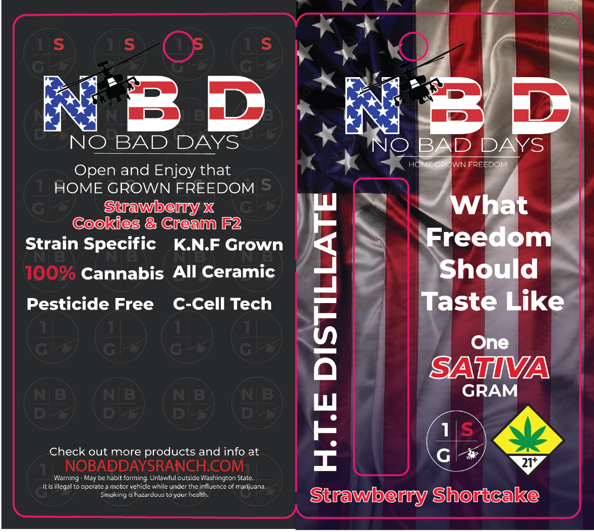 No Bad Days HTE Distillate Vape