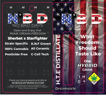 No Bad Days HTE Distillate Vape