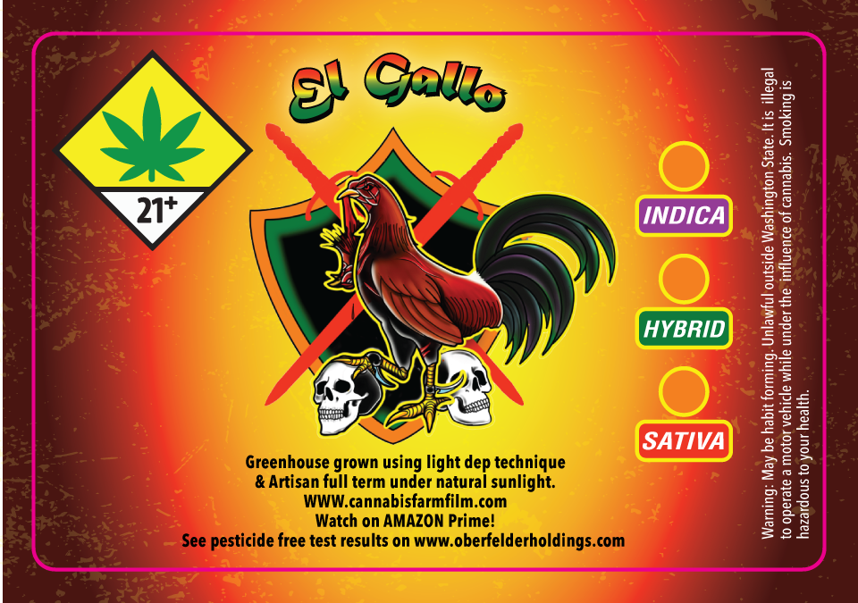 El Gallo Small Bag Label
