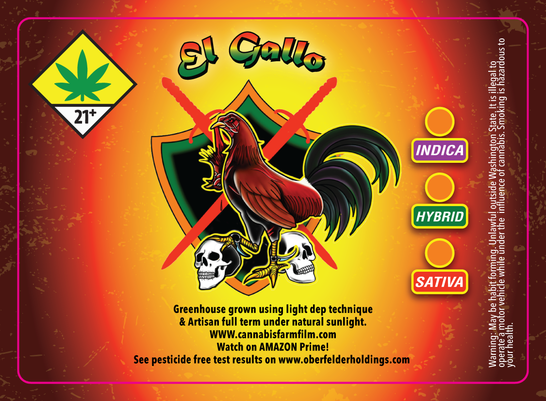 El Gallo Large Bag Label