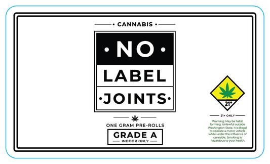 No Label 1g Joint Jar Label