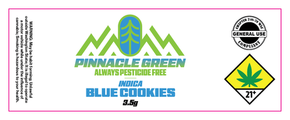 Pinnacle Green Jar Label 3.5g
