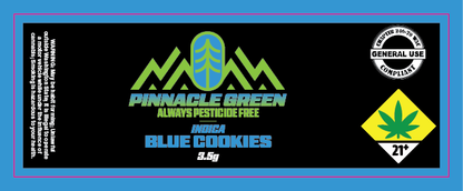 Pinnacle Green Jar Label 3.5g