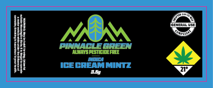 Pinnacle Green Jar Label 3.5g
