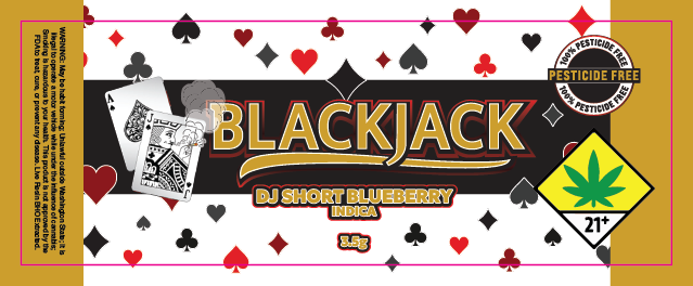 Black Jack Jar Label 3.5G