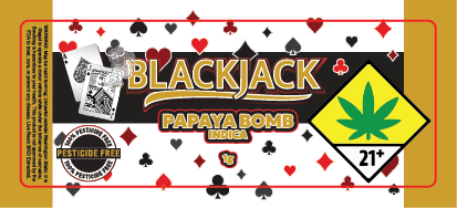 Black Jack Jar Label 1G